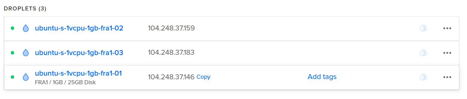 Copying IP address of VM